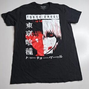Tokyo Ghoul Funimation Ken Kaneki Anime Graphic T-Shirt Black Mens Large